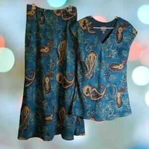 Rabbit Rabbit Rabbit Designs 12 2 piece set short sleeve long skirt for fall